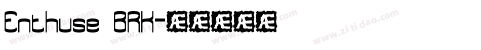 Enthuse BRK字体转换